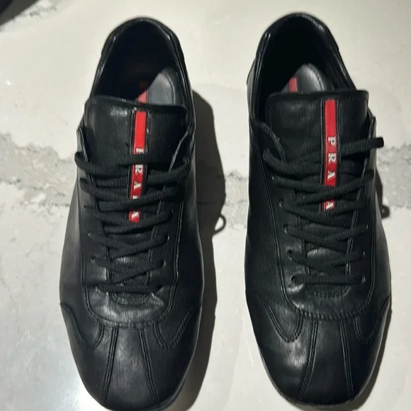 Prada | Shoes | Vintage Prada Leather Sneakers Almost New